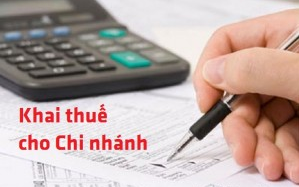 Kê khai thuế cho nhánh phụ thuộc cùng tỉnh