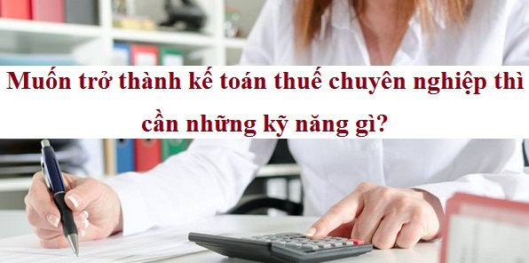 Muốn trở thành kế toán thuế chuyên nghiệp thì cần những kỹ năng gì?
