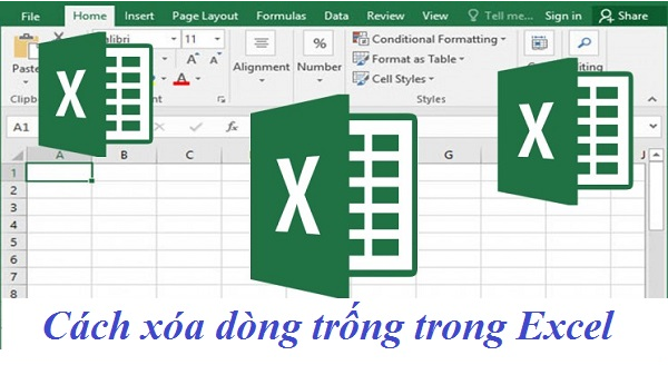 Cách xóa dòng trống trong file dữ liệu Excel