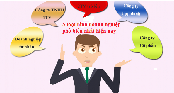 5 loại hình doanh nghiệp phổ biến nhất hiện nay