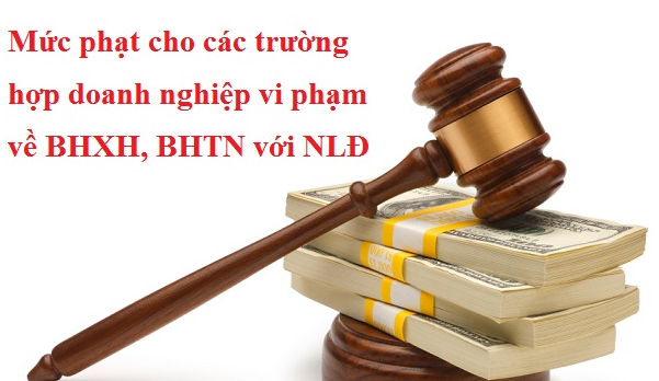 Mức phạt cho các trường hợp doanh nghiệp vi phạm về BHXH, BHTN với NLĐ