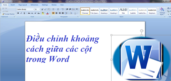 Điều chỉnh khoảng cách giữa các cột trong Word