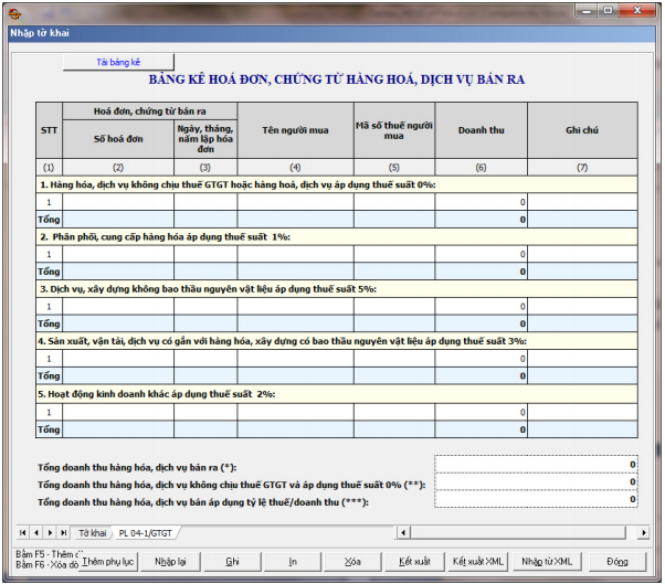 Hướng dẫn cách lập phụ lục 04-1/gtgt theo phần mềm HTKK